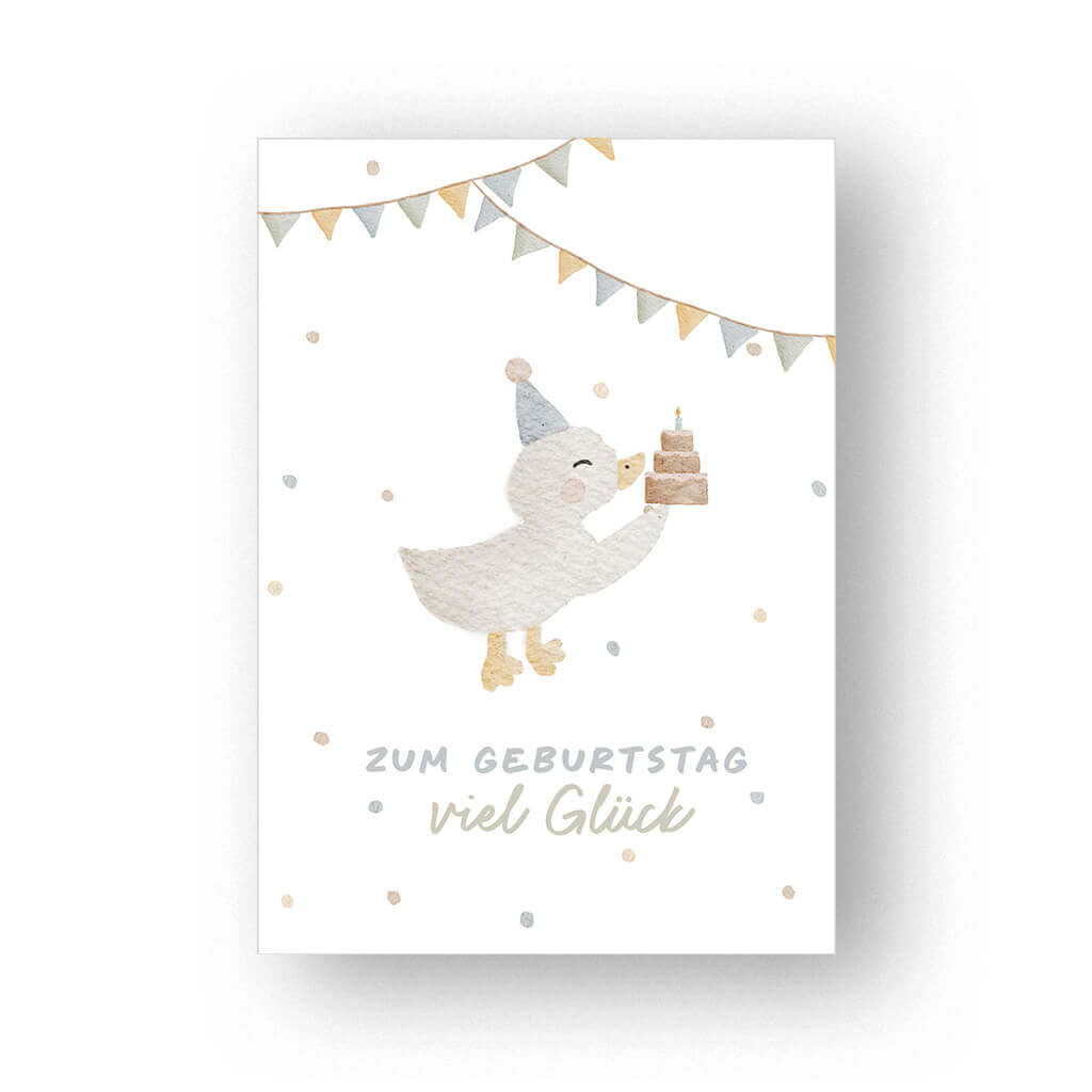 Postkarte Geburtstag Küken A6 - print