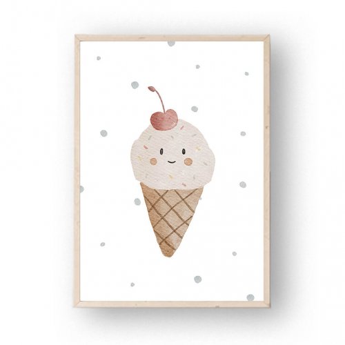 Poster Eistüte A4 A3 – print