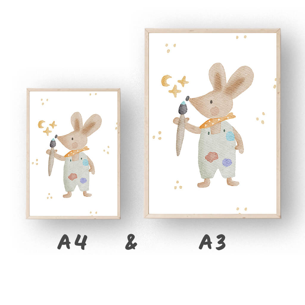 Poster Künstlermaus A4 A3 – print – Bild 2