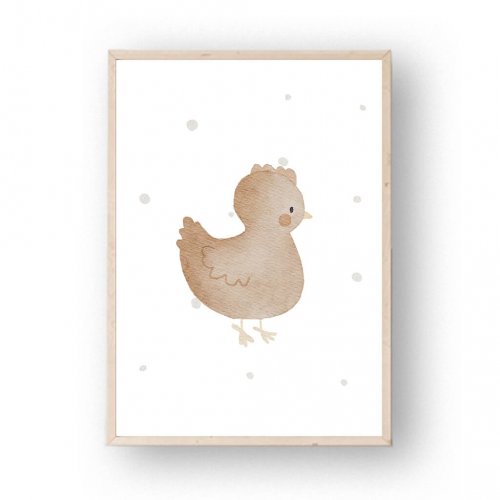 Poster Huhn A4 – print