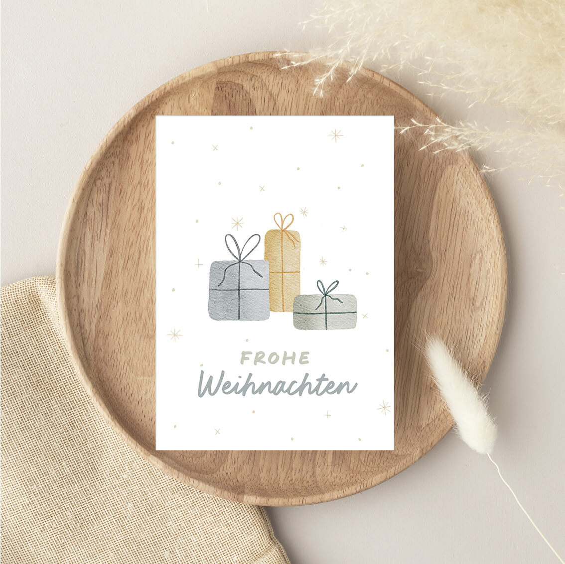 Postkarte Weihnachten Geschenke A6 - print – Bild 2