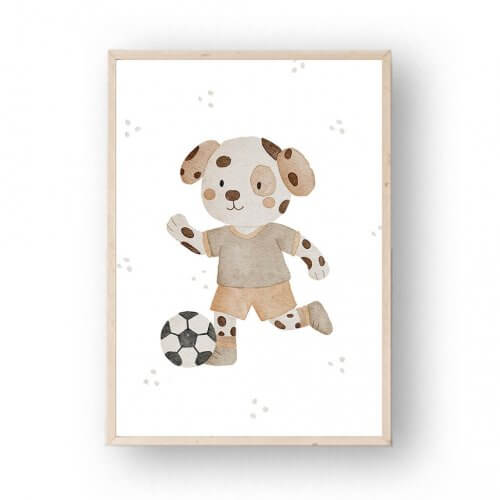 Poster Fußballdalmatiner A4 A3 – print