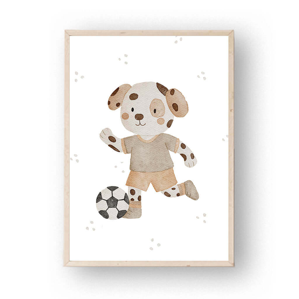 Poster Fußballdalmatiner A4 A3 – print