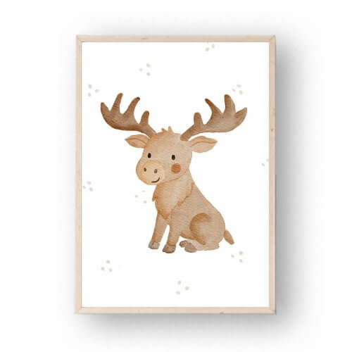 Poster Irischer Elch A4 A3 – print