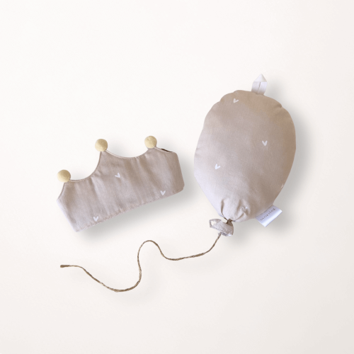 Festlicher Moment Set Herzen - Party Krone & Ballon