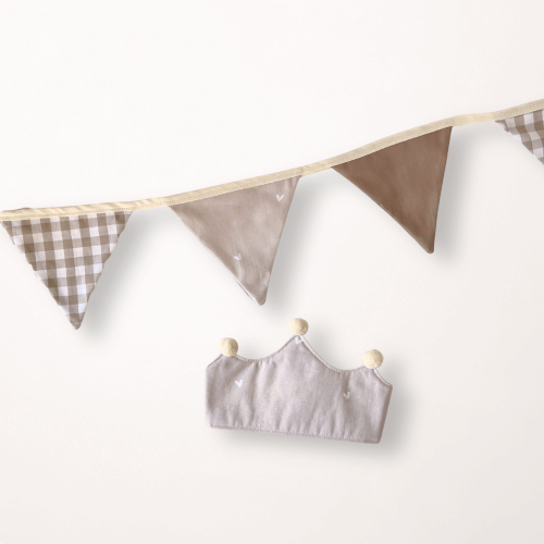 Geburtstagserinnerungen Set Herzen - Krone & Wimpelkette