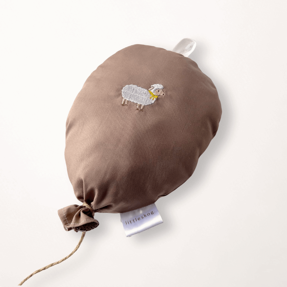 Luftballon Schaf bestickt - Stoff-Ballon – Bild 2